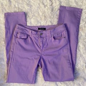 WHBM Lavender skinny jeans size 4 Regular